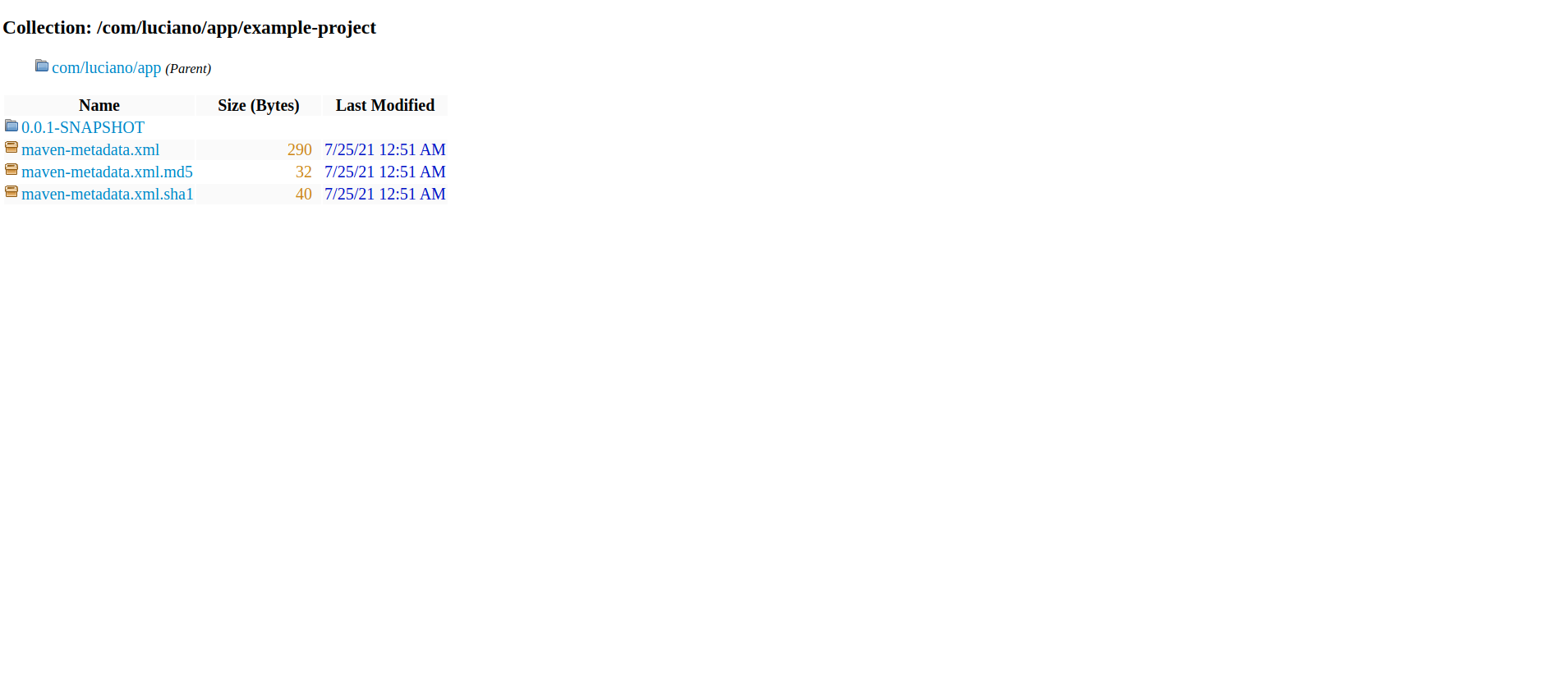 Archiva na pasta do projeto que foi feito o processo de deploy pelo Maven.